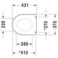 thumbnail image 2 of Duravit Darling New Toilet Seat and Cover White, 2 of 4