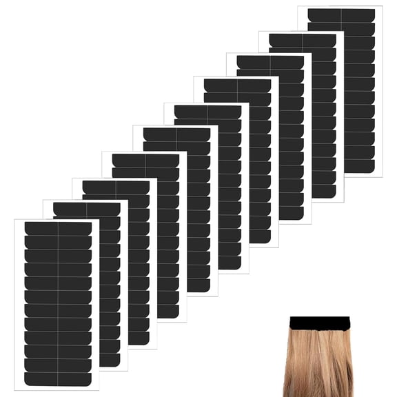 240Pcs Hair Tapes for Extensions For Hair Extensions Durable Waterproof/for Hair Extensions/Double Sided Adhesive Hair Extension Tape Replacement (Black)