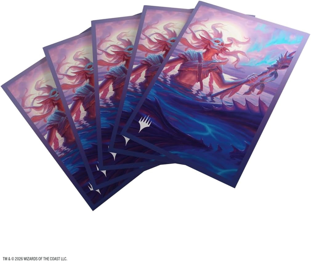 Gamegenic Magic: The Gathering Lorwyn Eclipsed Premium Art Sleeves - Eclipsed Merrow Design, 105 Textured Matte Sleeves, Smooth Shuffle & Card Protection, Full-Color, Acid-Free, PVC-Free