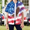 thumbnail image 2 of Karoyedx Girls T Shirt American Flag Shirt Toddler Kids Boys Girls USA Flag Graphic T-Shirt 4th of July Shirt Patriotic Tee Tops Dark Purple Size,11-12 Years, 2 of 4