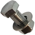 thumbnail image 4 of 1/4" - 20 x 1.5". 304-STAINLESS STEEL BOLTS, NUTS & WASHERS - 18-8 HEX HEAD Bolt - 304 Grade. General Purpose 10 Bolts + 10 Nuts + 10 Washers, 4 of 6
