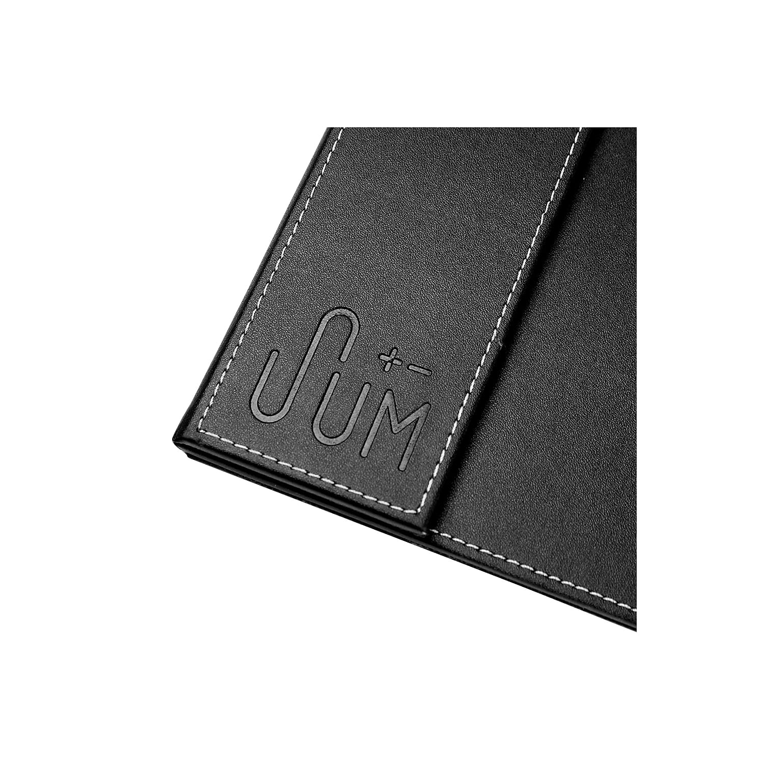SUM Life Edge Desk Pad With Anti Skid and Side Rails 34" x 20 Black OSKDPD001