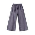 thumbnail image 2 of GaThRRgYP 2023 Summer Fall Plus Pants for Women Clearance under $5,Fashion Women Plus Size Drawstring Casual Solid Elastic Waist Pocket Loose Pants, 2 of 6