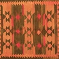 thumbnail image 1 of Ahgly Company Indoor Square Southwestern Orange Country Area Rugs, 3' Square, 1 of 1