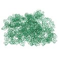 thumbnail image 1 of Special Shaped Paper Clips, Compact Green Skid Resistance Smoothly Lovely Reliable Multipurpose Dollar Shape 100pcs Mini Paper Clips  For Dormitory For Office, 1 of 8