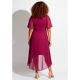 thumbnail image 2 of Avenue Women's Plus Size High-Low Midi Dress, 2 of 2