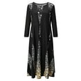 thumbnail image 3 of Ketyyh-chn99 Womens Dresses Fall Dress Casual Loose Maxi Dress Gold,XL, 3 of 5