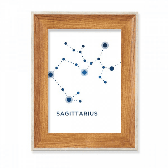 Sagittarius Constellation Sign Zodiac Desktop Wooden Photo Frame Display Picture Art Painting Multiple Sets
