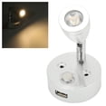 thumbnail image 3 of Luz de lectura de rv, lámpara de noche de noche 10v-30v 3w brillo ajustable luces interiores rv durabilidad larga para vehículo del 12v, 3 of 7