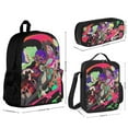 thumbnail image 2 of Splatoon 3Pcs Bookbag Sets Backpack with Lunch Bag And Pencil Case for Work Office Travel, 2 of 6
