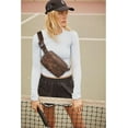 thumbnail image 2 of Leather Belt Bag for Women Fashionable Fanny Packs Cross Body Bag Waist Pack Camel Brown, 2 of 7