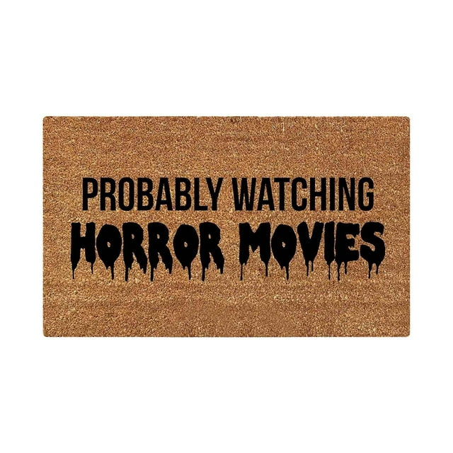 Halloween Decorations Ohufall Halloween Printed Carpet Non-slip Entry Door Entry Mat Absorbent Bathroom Kitchen Entryway Mat