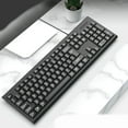 thumbnail image 3 of KCAHPAN Corded Mechanical Gaming Keyboard 104 Keys Chocolate Keycap for PC Home Office, 3 of 12