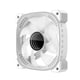 thumbnail image 1 of Ventilador ARGB de caja, ventilador de refrigeración de 120mm, ventilador RGB direccionable de 5V y 3 pines (positivo), PC blanca, 1 of 9