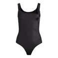 thumbnail image 2 of Joyspun Women's Glossy Shine Bodysuit, Sizes XS-3XL, 2 of 2