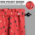thumbnail image 5 of Kitchen Curtains 36 Inch Short - 3 Panel Set Watermelon Print, Rod Pocket Window Curtains 100% Polyester, Tropical Fruit Valance for Farmhouse, Cafe, Living Room, Bedroom, Easy Wash, 5 of 6