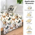 thumbnail image 5 of Rooster Chickens Throw Blanket Gifts for Women Flannel Fleece Fuzzy Blankets Soft Warm Cozy for Bed Couch Sofa Living Room Decor for Teens 60"x50", 5 of 6