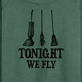 thumbnail image 3 of Hocus Pocus - Tonight We Fly - Women's Lightweight French Terry Long Sleeve Shirt, 3 of 5