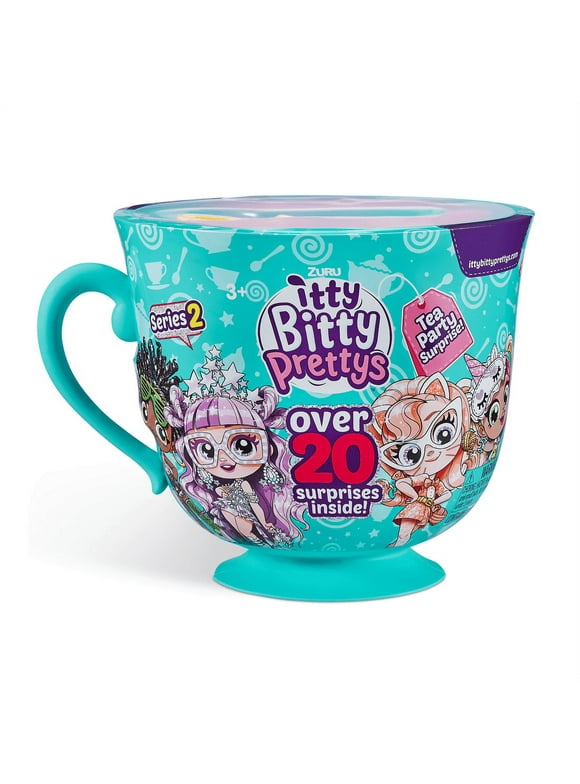Itty Bitty Prettys Tea Party Teacup Dolls Playset Series 2 (With over 20 Surprises!) by Zuru