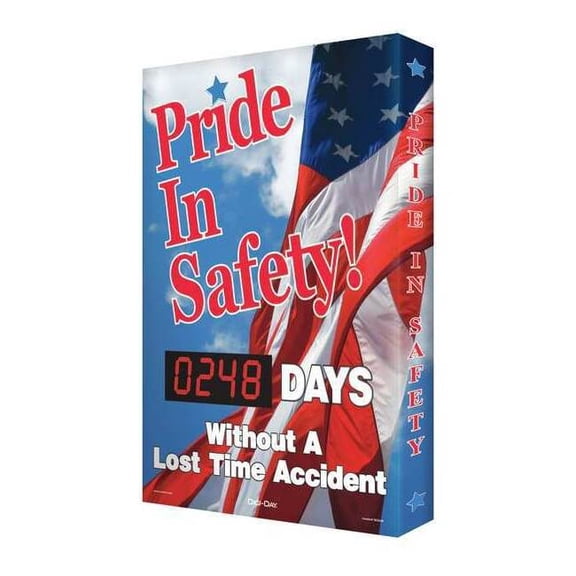 Accuform Electronic Scoreboard,28 in x 20 in,Blue SCK108