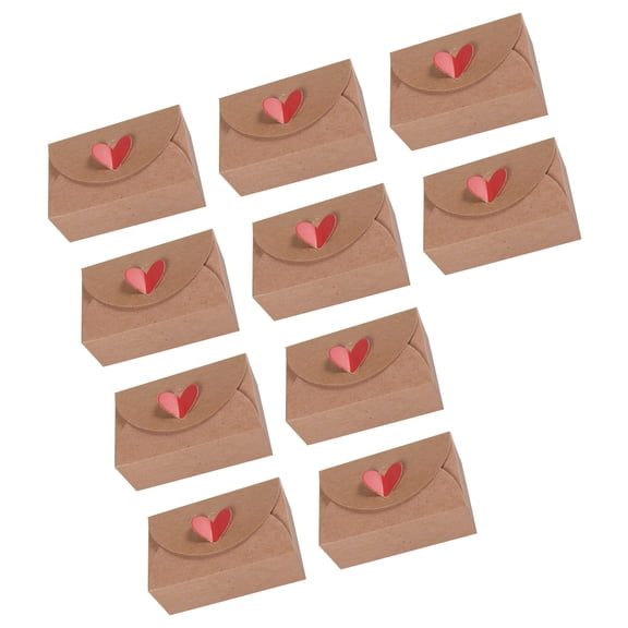 Foldable Heart Gift Box Presents Container Perfect for Storing Cards Candies Small Gifts and Party Supplies
