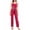 Red, variant on Gkeoshab Womens Pajama Sets Women's 2026 Summer Ribbed Two Piece Loungewear Heart Print Cami Top & Wide Leg Pants Set Casual Comfortable Outfit