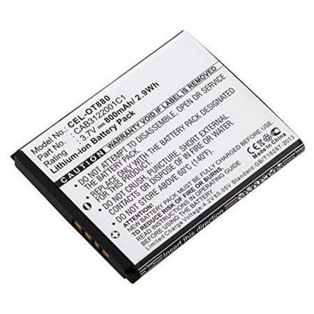 Dantona Cellular Battery - Dantona Replacement FRS/GMRS Battery 3.7 Volt Lithium Ion Replacement Cell Phone Battery for Alcatel TB 04BA