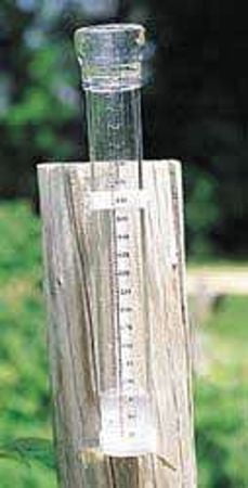 3KLT6 Rain Gauge, 11-7 8X2 In Dia, Clear-Vu by VALUE BRAND