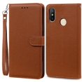 thumbnail image 1 of Pour Redmi Note 6 Pro Étui Xiaomi Redmi 6 Pro Portefeuille en Cuir TPU Souple Étui pour Xiaomi Redmi 6 Étui Note 6 Pro Couverture Rabattable Fundas Marron -Sangle pour Redmi 6 Pro, 1 of 6