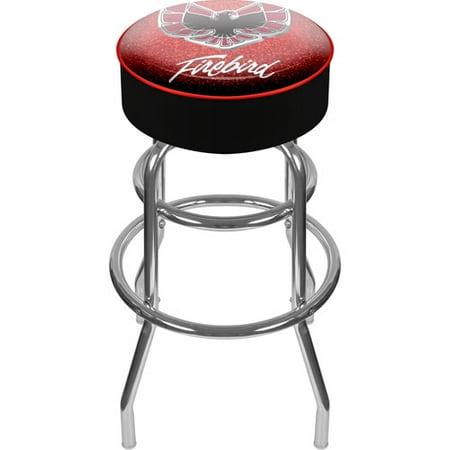 Trademark Global Pontiac Firebird 31 Padded Swivel Bar Stool Red Trademark Global Pontiac Firebird 31 Padded Swivel Bar Stool Red