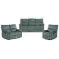 thumbnail image 1 of 3-Pc Sterling Reclining Living Room Set in Slate Green, 1 of 5