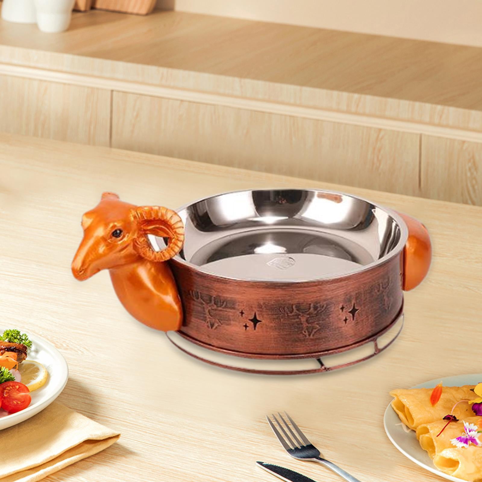 TISHITA Special s Chafing Pot Stainless Steel Multipurpose Food Warmer Camping Alcohol s for Camping Outdoor Picnic 26CM