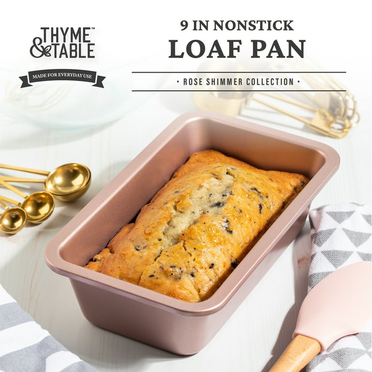 Thyme & Table Non-Stick Loaf Pan, 9 Rose Gold
