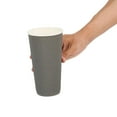thumbnail image 6 of Restpresso 20 oz Gray Paper Coffee Cup - Ripple Wall - 3 1/2" x 3 1/2" x 6 1/4" - 250 count box, 6 of 8