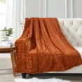 thumbnail image 6 of Home Soft Things Super Soft Decorative Throw Blanket - Umber - 50" x 60", 6 of 7
