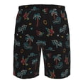 thumbnail image 6 of Kdxio Hawaiian Style Pattern Mens Casual Shorts - Drawstring Summer Beach Sports Shorts for Men, 6 of 9