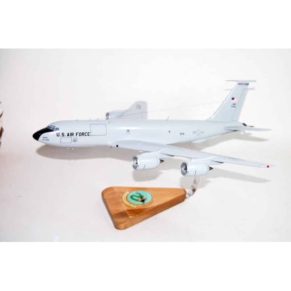 166th Air Refueling Squadron KC-135 Model, 1/90th scale, Mahogany, Aerial Refueling