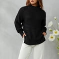 thumbnail image 3 of Liacowi Women Juniors Knitted Sweater Plus Size Long Sleeve Pullover Retro Jumpers Tops Fall Loose Knitwear for Teen S-3XL, 3 of 6