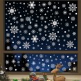 thumbnail image 6 of Vacemry Under $5 Christmas Window Clings, 480PC Snowflake Static Sticker Decals, Removable Glass Door Decorations, Seasonal Winter Frosted Window Art, 6 of 8