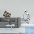 thumbnail image 2 of Figuras de búho,Figuras de búho,animales artificiales,artesanías,decoración del hogar,Figura en miniatura de búho moderno para dormitorio,Figura de lector abstracto,Estatua de pensador, 2 of 8
