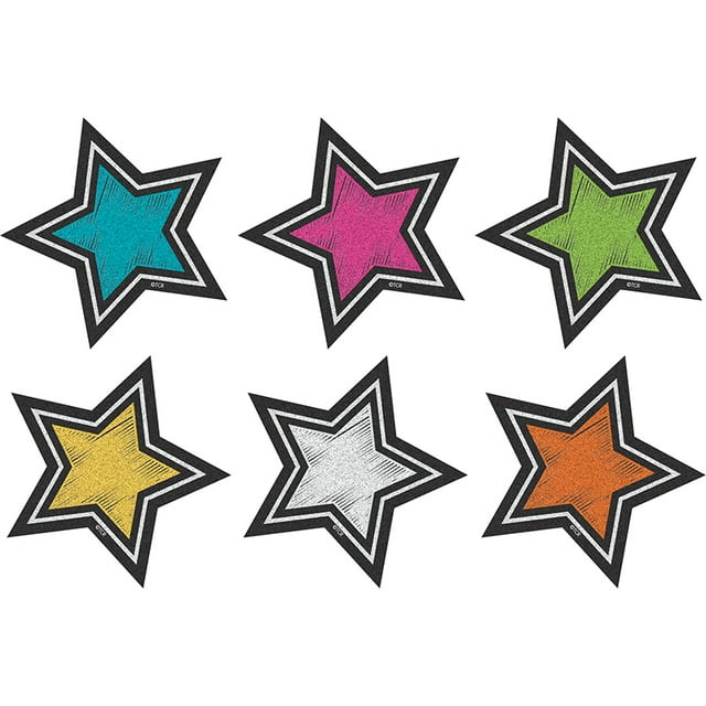 TEACHER CREATED RESOURCES (6 PK) Tableau Noir Étoile Brillante MINI