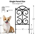 thumbnail image 6 of AWarmHaven 10 Panels 24in(H)×10ft(L) Decorative Garden Fences and Borders for Dogs No Dig Rustproof Metal Fence Panels Garden Edging Border Animal Barrier Fencing for Flower Beds Black, 6 of 14