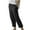 Black, variant on Jacenvly Pants for Women Straight-Leg Pants Long High Waisted Pocket Plain Trouser Pants for Women Casual Solid Cotton Linen Pants Trousers Loose Wide Leg Pants