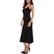thumbnail image 4 of INSPIRAR CHIC WOMLAYOUT Vestidos Bodycon Sin Mangas para Mujeres con Tirantes de Espagueti y Volantes para Fiesta Midi M Negro, 4 of 6