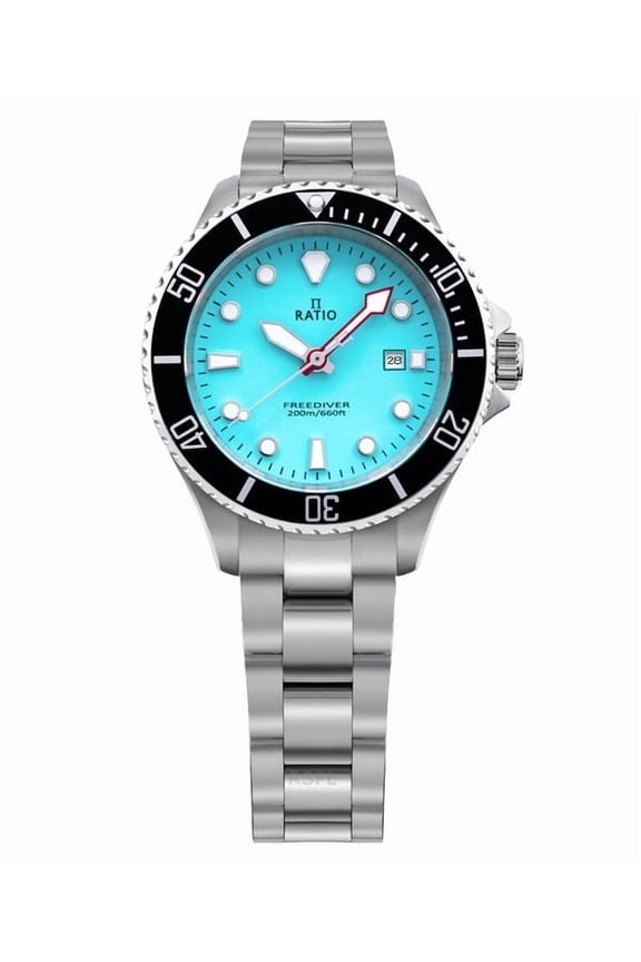 FreeDiver Sapphire Stainless Steel Ice Blue Dial Quartz RTFL807 200M Women's Watch