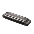 thumbnail image 1 of Key of C Diatonic Harmonica Mouthorgan with ABS Reeds Mirror Surface Design 10 Holes Blues, 1 of 8