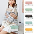 thumbnail image 2 of Shoulder Bag Large Capacity Contrast Color Adjustable Shoulder Strap Magnetic Snap Closure Waterproof Travel Faux Pearl Pendant Ladies Handbag, 2 of 10