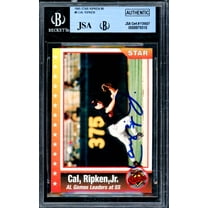 Cal Ripken Jr. Autographed 1995 Star Ripken 80 Card #9 Baltimore Orioles Box Set Beckett BAS #8979318