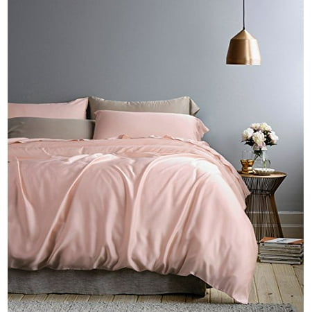 Solid Color Egyptian Cotton Duvet Cover, Rose Colored Duvet Cover