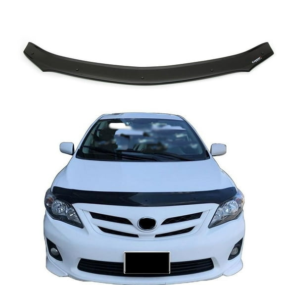 BMY Hood Deflector / Front Bug Shield Compatible for Toyota Corolla 2008-2013 Hood Guard Bonnet Protector